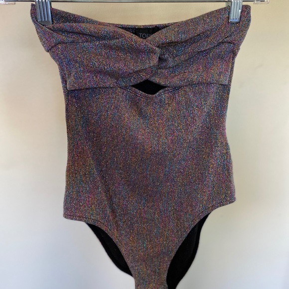 Topshop Sparkly Bodysuit - Picture 1 of 3